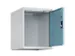opzetkast,v. locker,1vak.,vak B 400mm,HxBxD 500x400x500mm,cilinderslot
