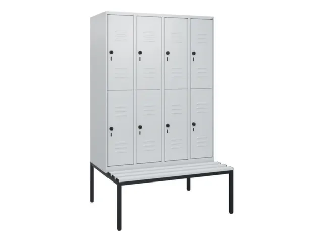 Dubbeldekse dekenkist,HxBxD 1950x1200x815mm,4x2vak.,vak B 300mm