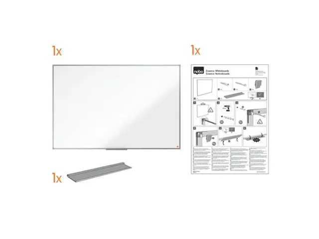 Whiteboard Nobo Essence Magnetisch 90x120cm staal