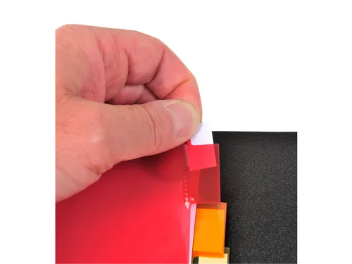 Tabbladen PP A4+ L-m ap + etiket 12 tabs