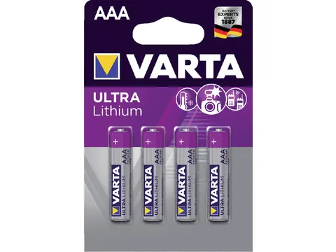Batterij Varta Ultra lithium 4x AAA