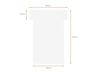 Planbord T-kaart Nobo nr 2 48mm wit - 6