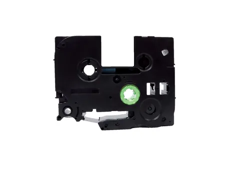 Labeltape Quantore TZE-221 9mm x 8m zwart op wit