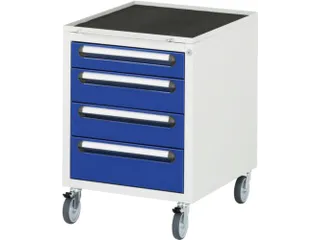 verrijdbaar ladeblok,v. werkbank,HxBxD 690x480x600mm,4lade(n) - 1