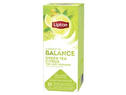 Thee Lipton Balance Green Tea Citrus Met Envelop 25Stuks