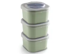 #*Lunch set Groen Sigma home food set 3 stuks9,3 x 9,3 x 16,7 cm