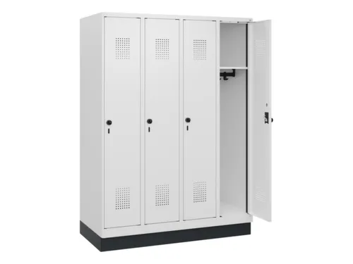 schoollocker,HxBxD 1630x1200x500mm,4vak,vak B 300mm,draaigrendel