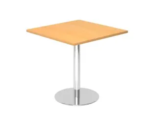vergadertafel,HxBxD 745x800x800mm,vierkant,schotelvoet chroom - 2