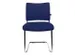 Bezoekersstoel Donkerblauw Stof Zitting 450x480x450mm Sledeframe