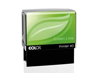 Tekststempel Colop 40 green line+bon 6regels 59x23mm Blauw - 3