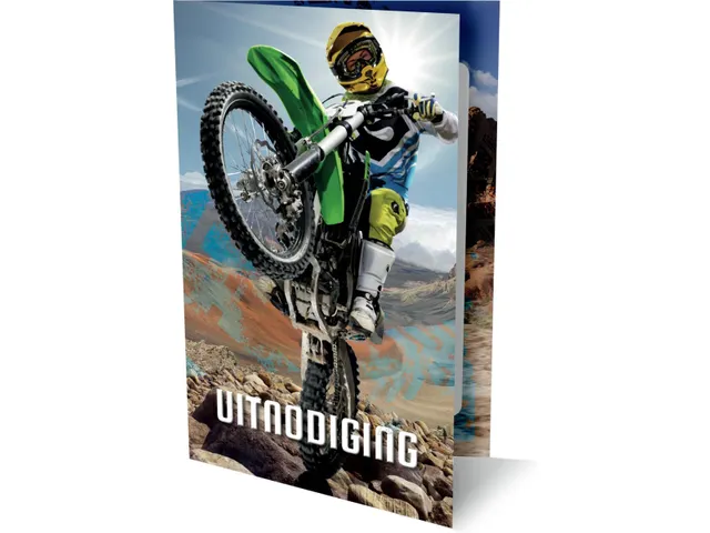 Uitnodiging Motorcross 9x14cm