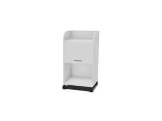 caddy,HxBxD 1030x550x470mm,2niveaus,1kasten,Bl-wit - 1