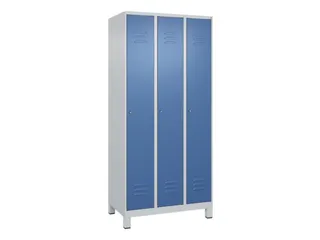 locker,HxBxD 1950x900x500mm,3vak,vak B 300mm,cil.-slot,voeten - 1