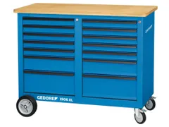 GEDORE 1506 XL 2511 Rolwerkbank 1,25m breed met 2x 7laden