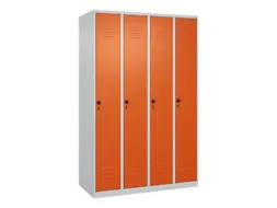 locker,HxBxD 1850x1200x500mm,4vak,vak B 300mm,draaigrendel
