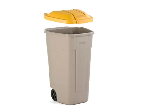 Mobiele container 100 Liter Beige Geel