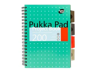 Projectboek Pukka Metallic B5 lijn 4-tabs 200 pagina's 80 gram groen - 1