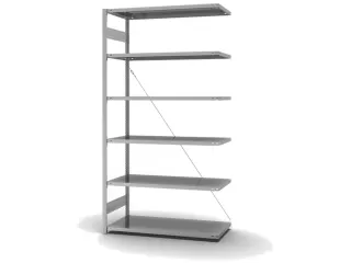 systeemstelling,aanbouwveld,HxBxD 2500x1310x635mm,vakl. 190kg - 2