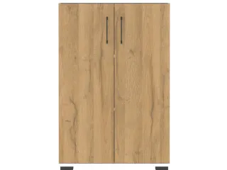 dossierkast,HxBxD 1230x800x400mm,2xinlegbodem,3ordnerhoogte,romp wit - 1