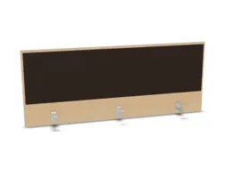 opzetpaneel,v. bureau,aanbouw achter,B 1400mm,NE-esdoorn,BN2036-bruin