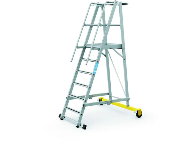 Platformladder Aluminium Bordes H X B X D 1600X 600X 630Mm 6Treden