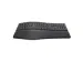 OUTLET Trust Keyra Draadloos Ergonomisch Toetsenbord Zwart QWERTY US