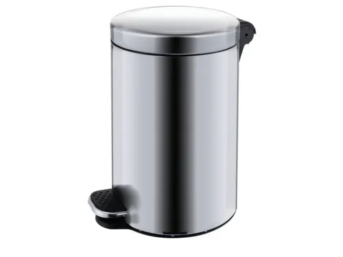 RVS pedaalemmer,3l,HxØ 260x170mm,binnenbak kunststof,romp mat