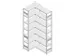 Rayonnage D'angle Hxlxp 3000X1060/1415X435Mm Charge Maxi/élément 900