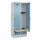 locker met bank,HxBxD 1950x800x815mm,2vak,vak B 400mm,draaigrendel