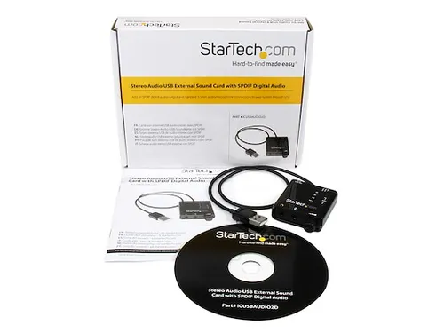 USB-Stereo Audio Adapter, Externe Geluidskaart met SPDIF Digitale Audi