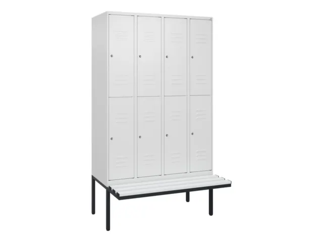 Dubbeldekse dekenkist,HxBxD 2120x1200x815mm,4x2vak.,vak B 300mm