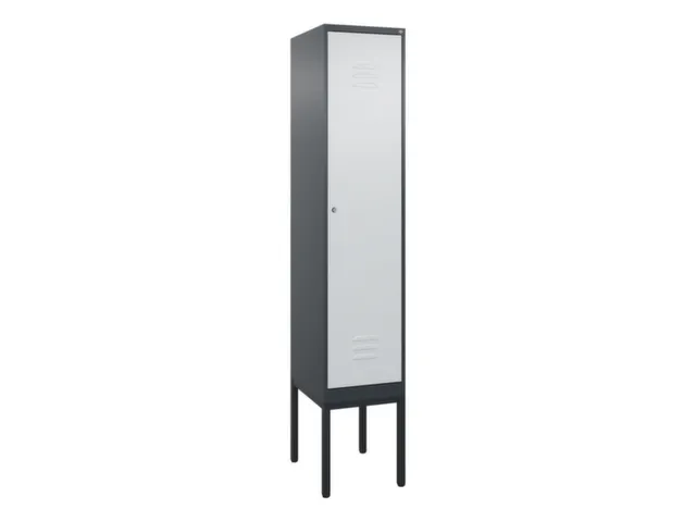 locker,HxBxD 2120x400x500mm,1vak,vak B 400mm,cil.-slot,voetonderstel