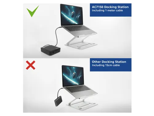 Dockingstation ACT USB-C Dual Monitor met Power Delivery