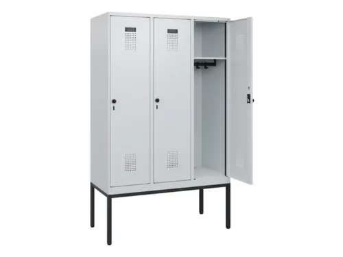 schoollocker,HxBxD 1950x1200x500mm,3vak,vak B 400mm,draaigrendel