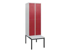 Dubbeldekse dekenkist,HxBxD 1950x600x815mm,2x2vak.,vak B 300mm