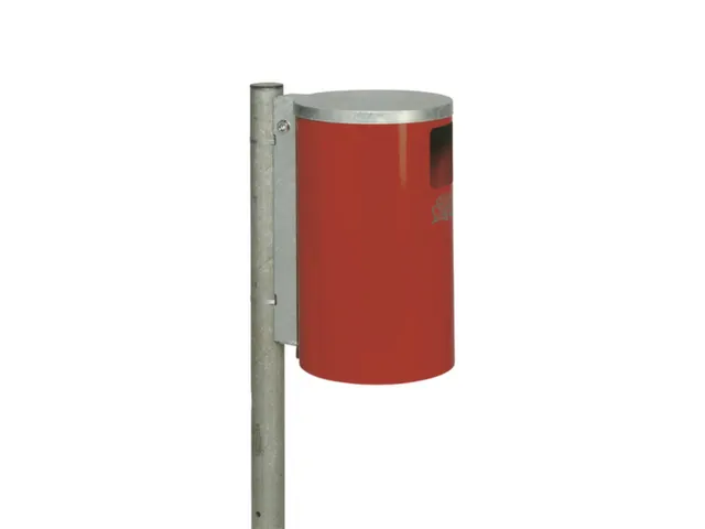 Afvalverzamelaar Wand-/Buisbevestiging 30 Liter Verzinkt Romp Ral3000