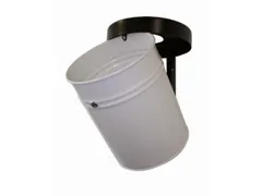 afvalbak,vlamdovend,30l,HxØ 415x344mm,wandmontage,kop zwart