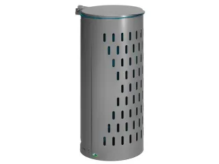 Afvalverzamelaar Zilver 120 Liter 850x380x440mm Met Deur - 2