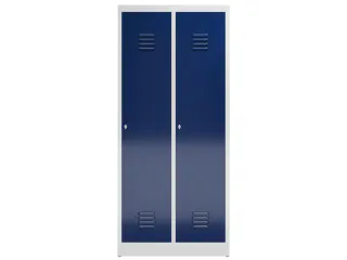 garderobekast 1800x800x500mm 2vak klink sokkel romp RAL7035 RAL5010 - 2