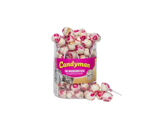 Lolly Candyman Salmiakknotsen 60 stuks