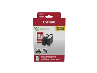 Canon PG-585/CL-586 PVP, Zwart, Cyaan, Magenta, Geel, 2 stuk(s), Photo - 1
