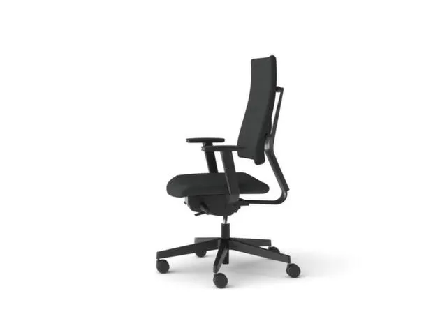 Siège De Bureau Pivotant Anthracite Piètement Noir Méc. Synchrone