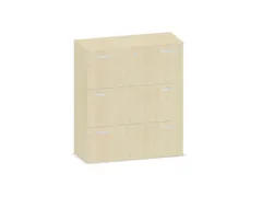 Hangmappenkast 1150X1000X430Mm 3Hangmappenframes Esdoorn