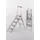 Veiligheids-vouwtrap Aluminium 1.15m 5treden Beugel Traanplaat