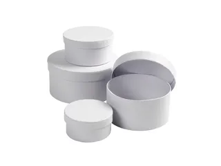 Doos Creativ Company rond Ø 8, 10, 12, 14cm, hoogte 4, 5, 6, 7cm 4 st - 1