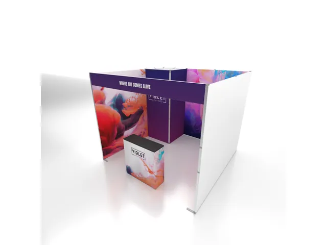 FlexFrame Opbergruimteset beurswand 98x230cm Zilver frame