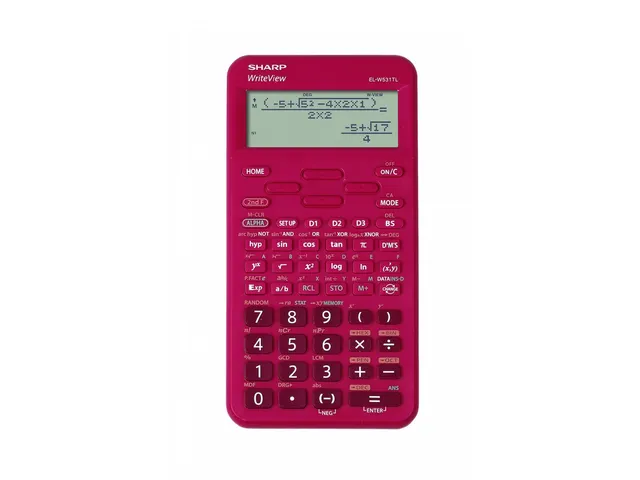 Calculator Sharp-ELW531TLBRD rood wetenschappelijk