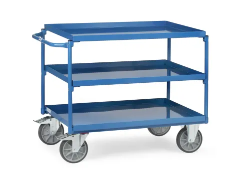 Tafelwagen 4832 Staalplaat En Rand 400kg 3 Etages 1000x700mm