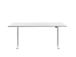 Elektrisch ihv bureau,HxBxD 700-1200x1800x800mm,blad wit,T-voet wit