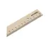 Liniaal Aristo 17cm hout met metaalinleg